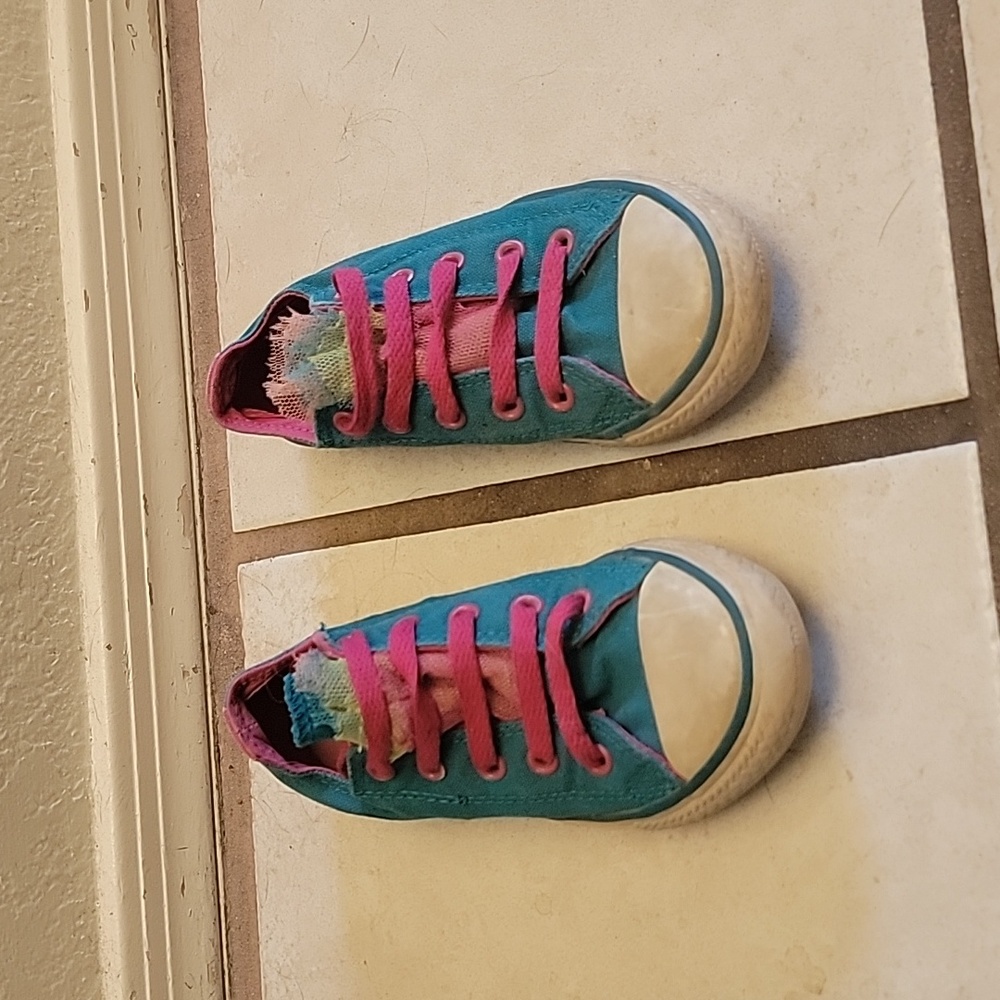 Converse All Star Vintage Teal/Pink sneakers